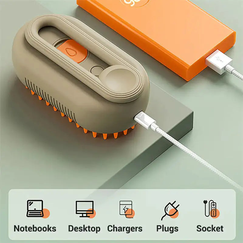 Electric Steam Cat & Dog Brush