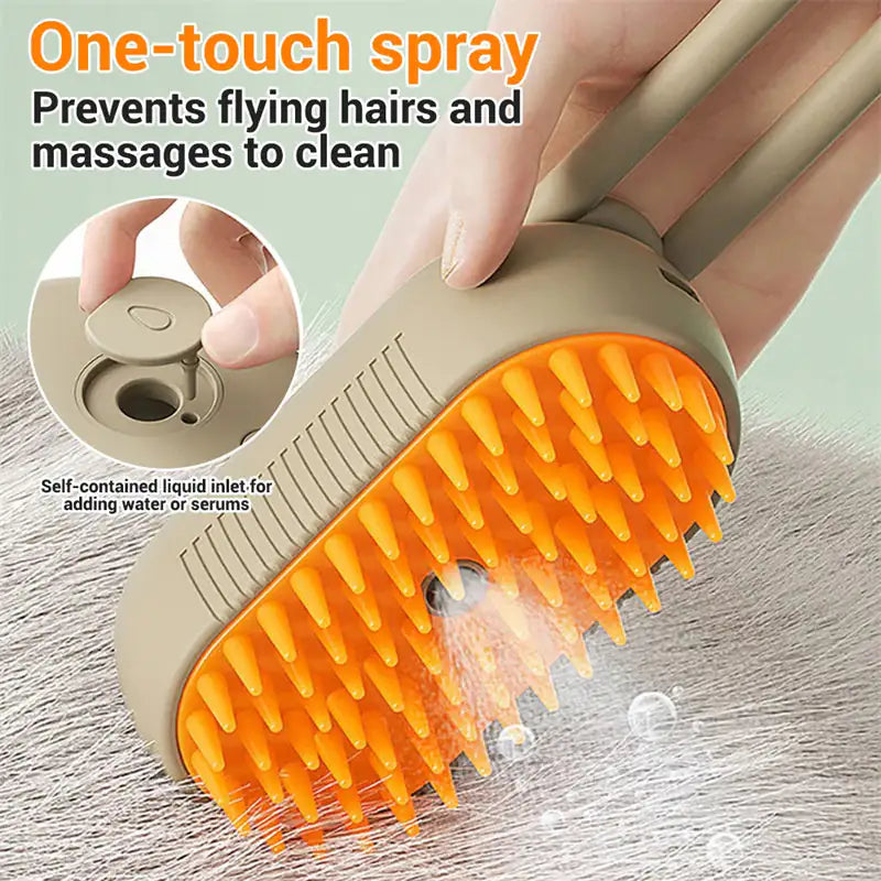 Electric Steam Cat & Dog Brush
