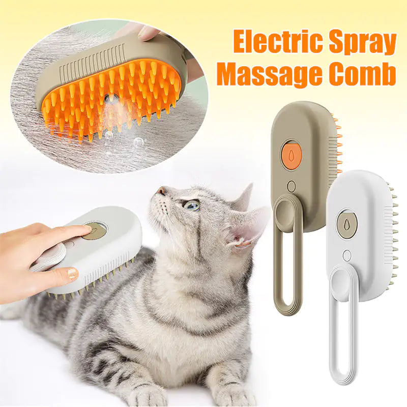 Electric Steam Cat & Dog Brush